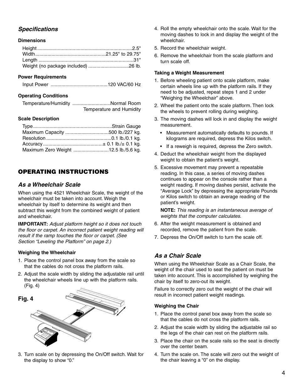 Tanita 4521 User Manual | Page 5 / 9