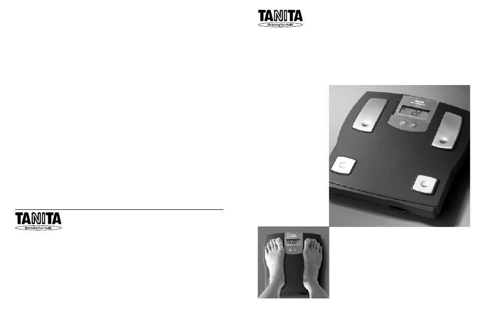 Tanita TBF-612 User Manual | 12 pages