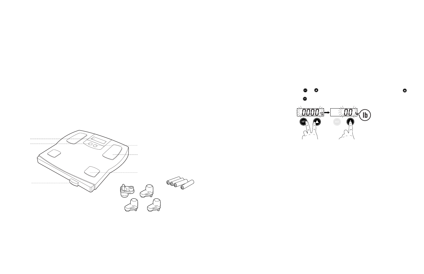 Components, Features and functions of components, Useful features of the tbf-612 | Accessories | Tanita TBF-612 User Manual | Page 5 / 12