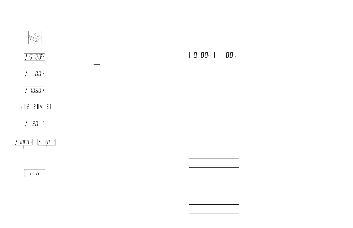 Troubleshooting, Taking measurements, Multiple users | Replacing the batteries, Specifications | Tanita TBF-612 User Manual | Page 9 / 12