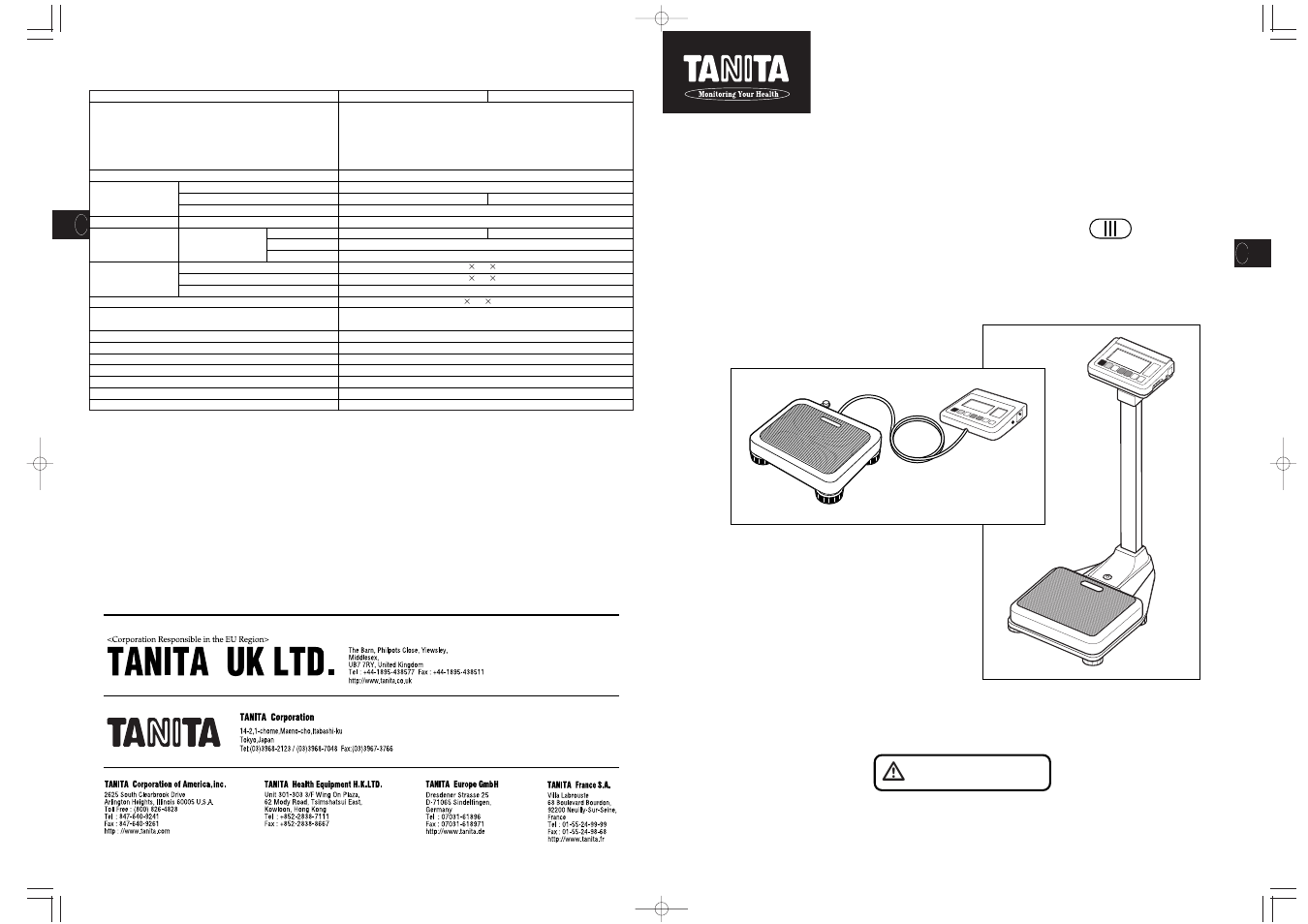 Manual de instrucciones | Tanita WB-110MA User Manual | Page 29 / 37