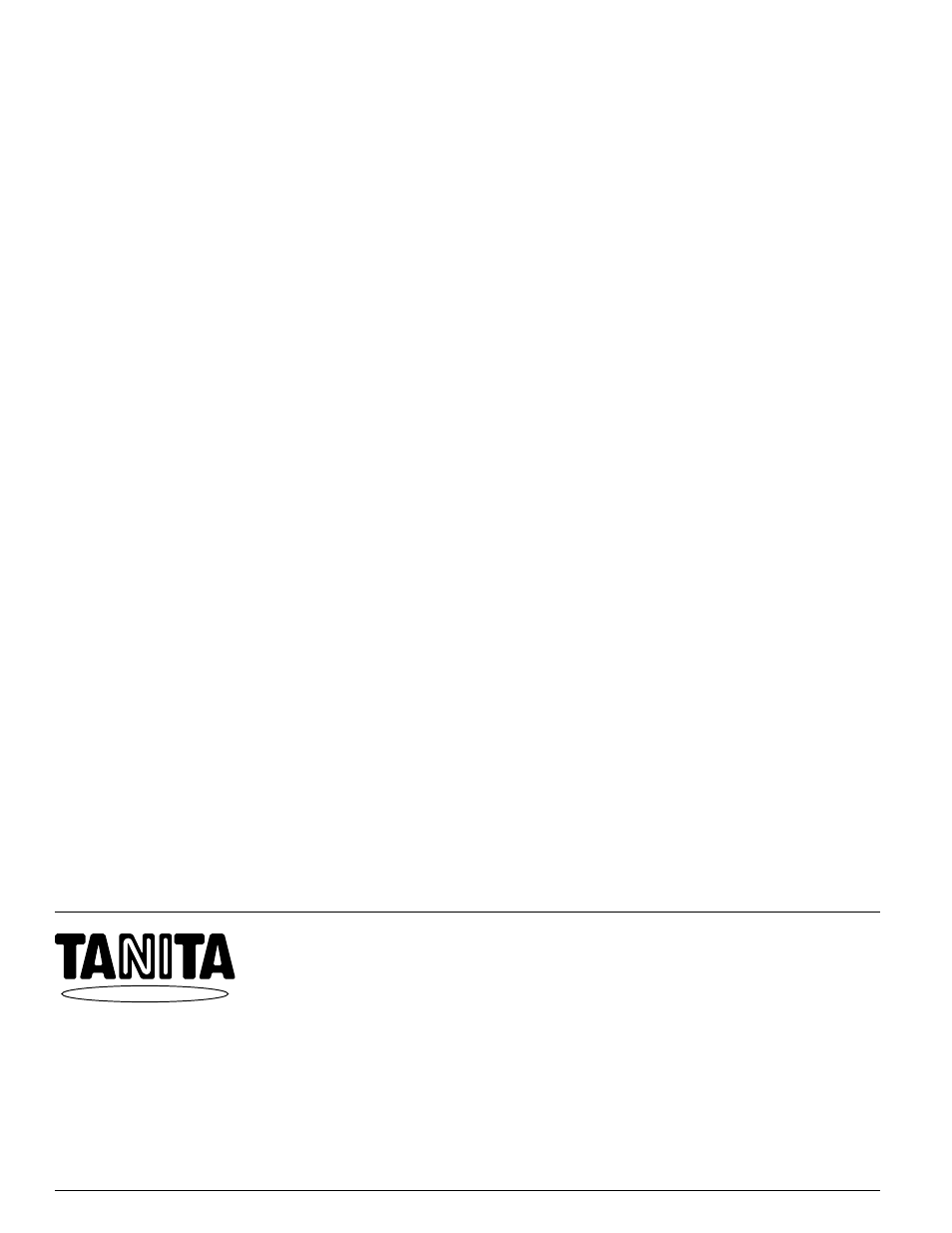 Tanita 2001 User Manual | Page 11 / 11