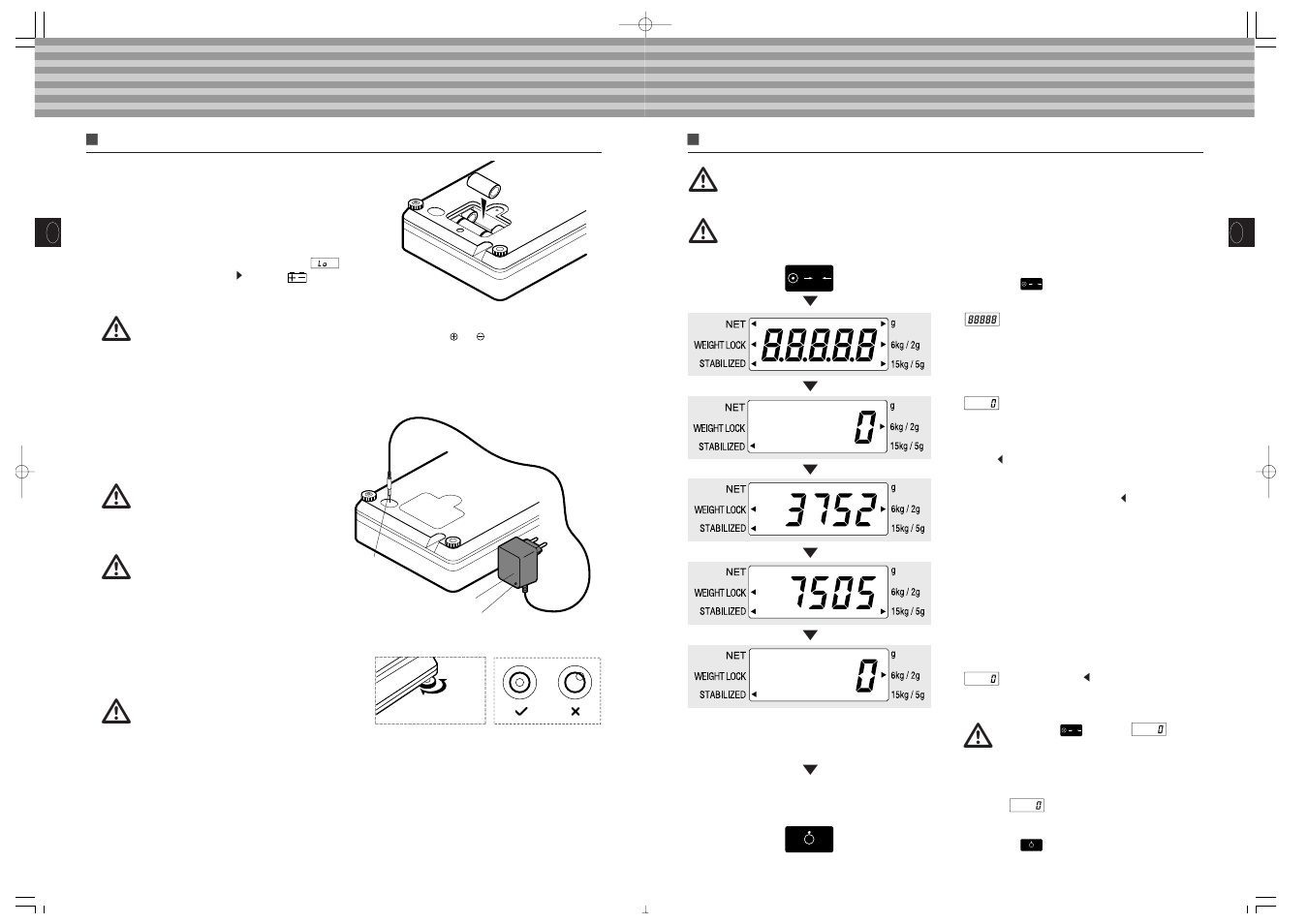 Bedieningsvoorschriften, Voorbereidingen voor gebruik | Tanita TL-150MA User Manual | Page 23 / 37