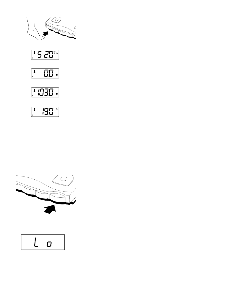 Taking readings, Taking weight measurement only, Replacing the batteries | Tanita BF-542 User Manual | Page 8 / 11