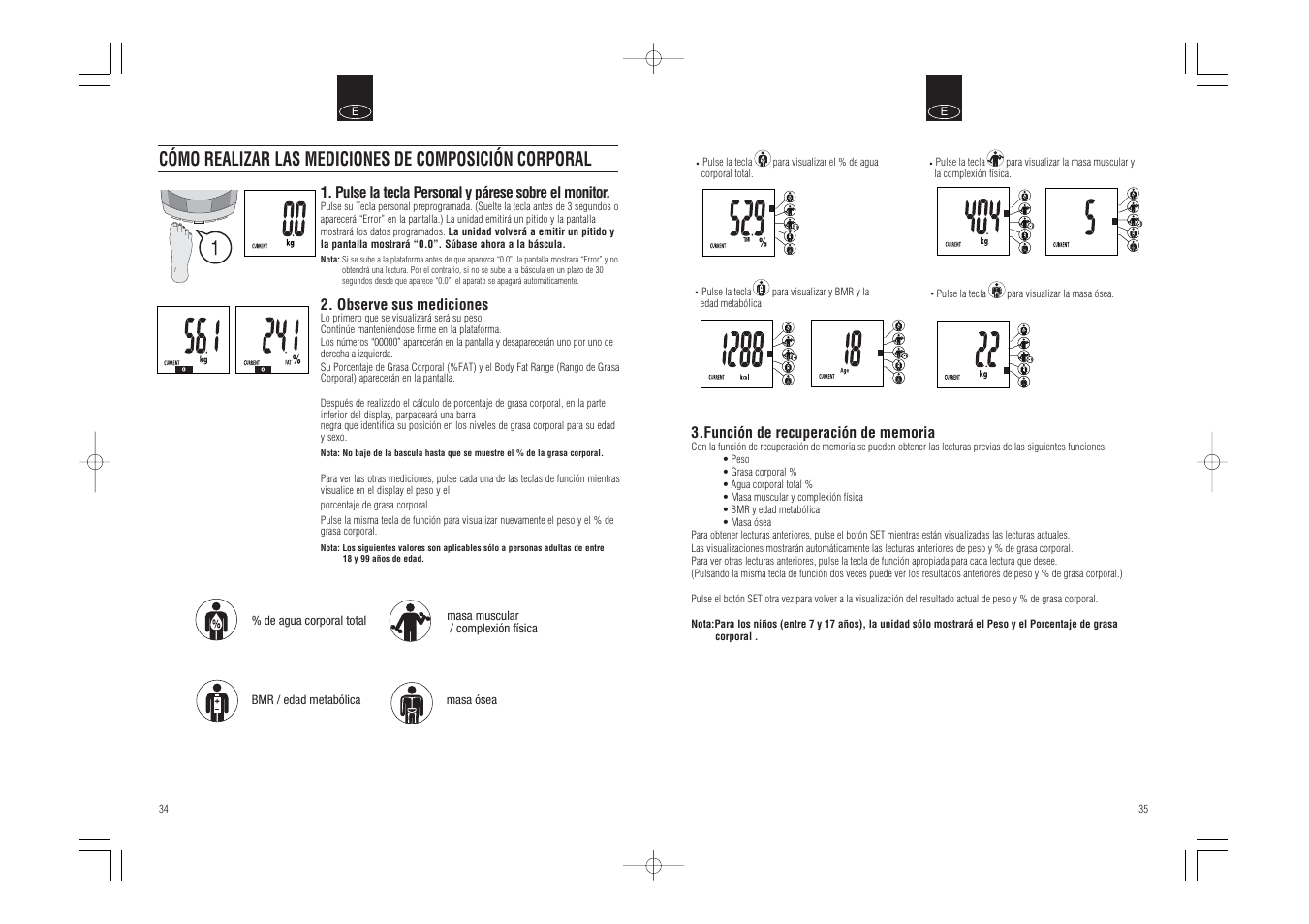 Tanita InnerScan Body Composition Monitor BC-540 User Manual | Page 19 / 23