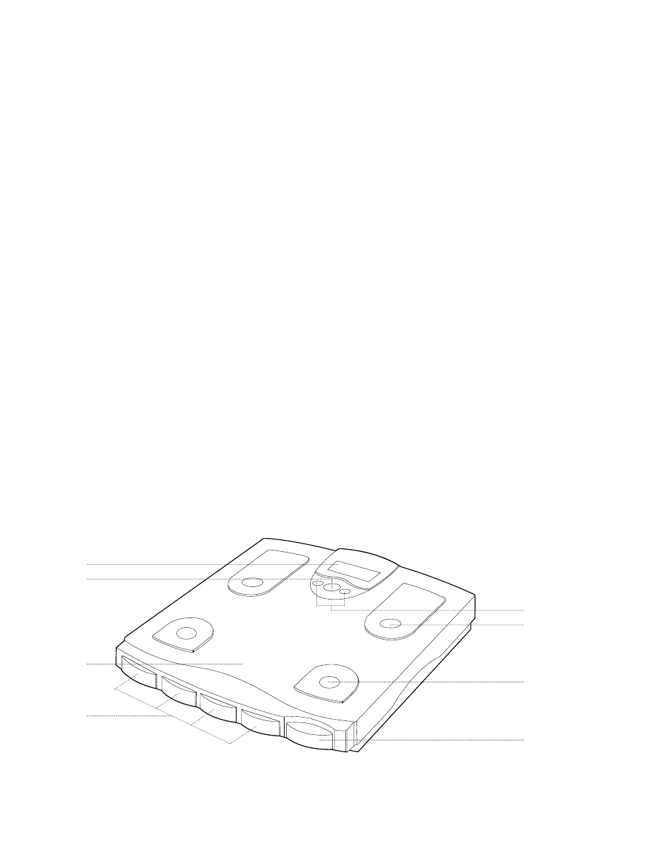 Features and functions of the tbf-531, Measuring platform, Components | Tanita TBF-531 User Manual | Page 5 / 13