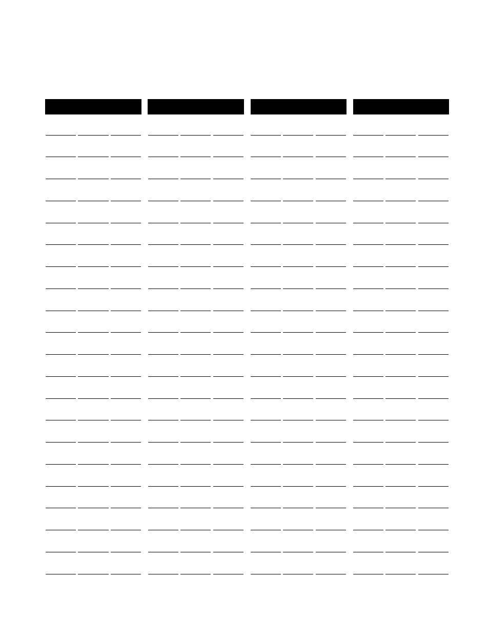 Record keeping sheet | Tanita TBF-560 User Manual | Page 22 / 23