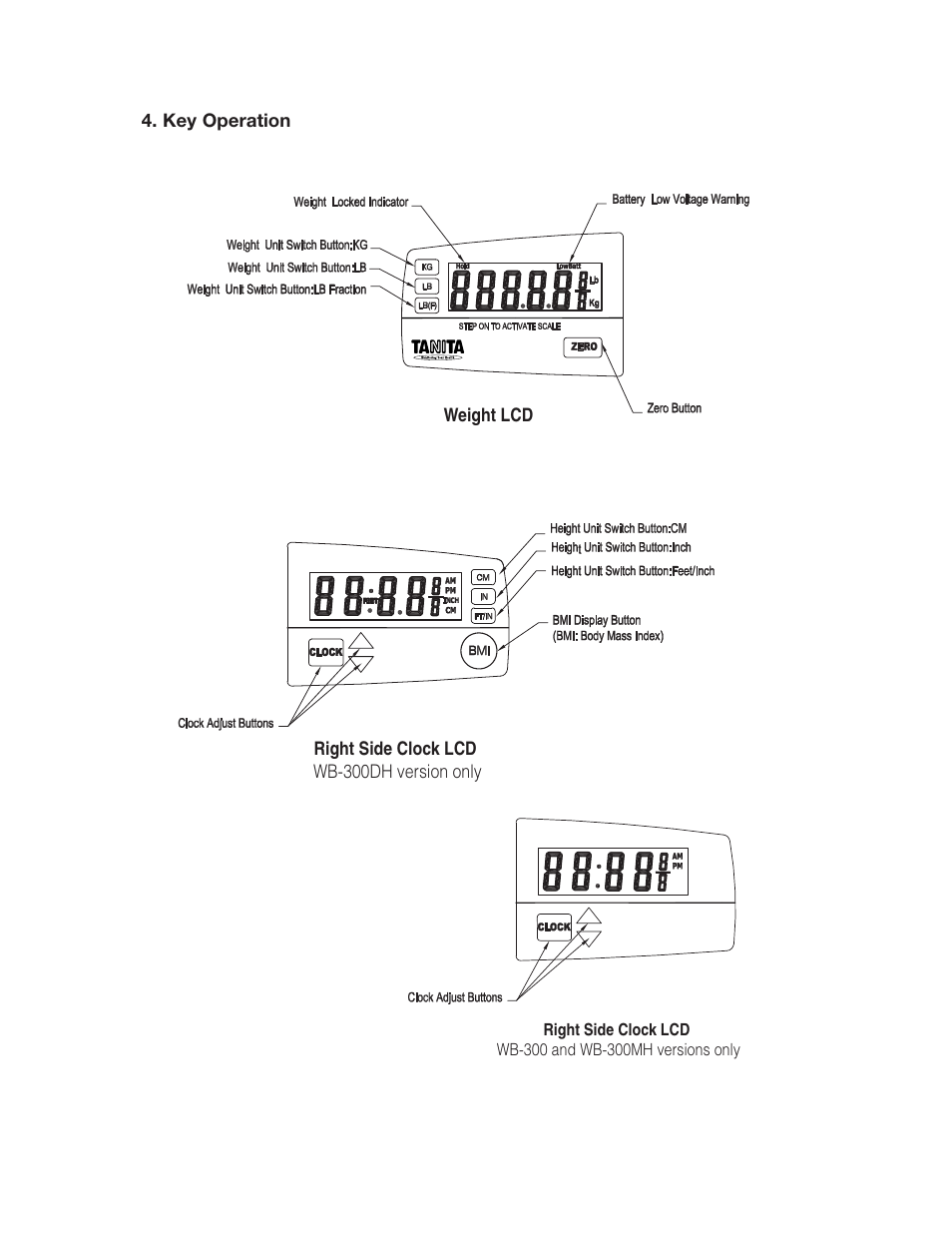 Tanita WB-300 User Manual | Page 4 / 14