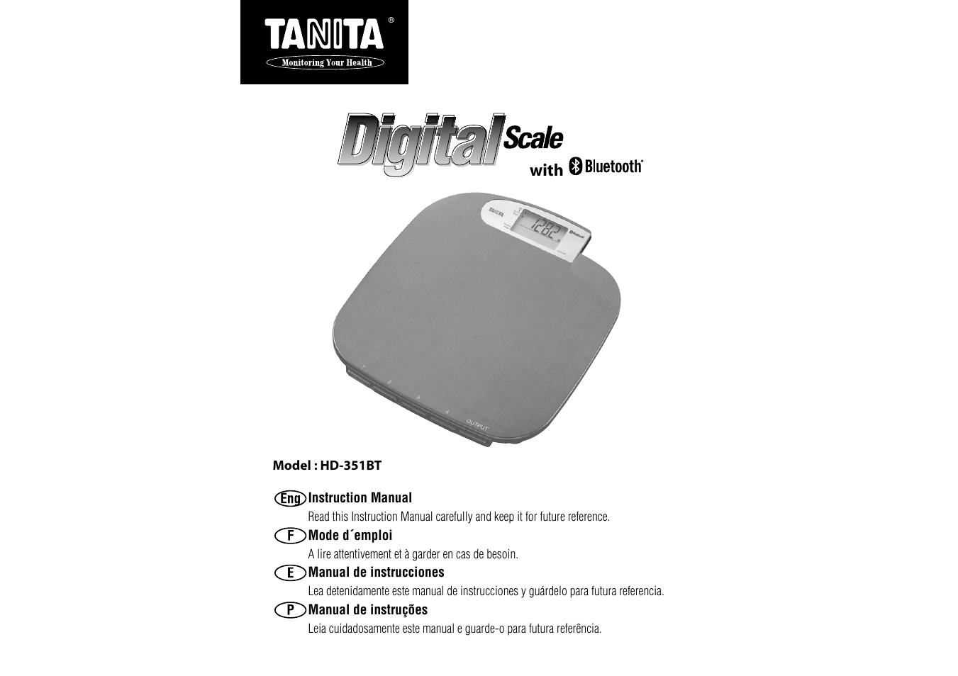 Tanita HD-351BT User Manual | 15 pages