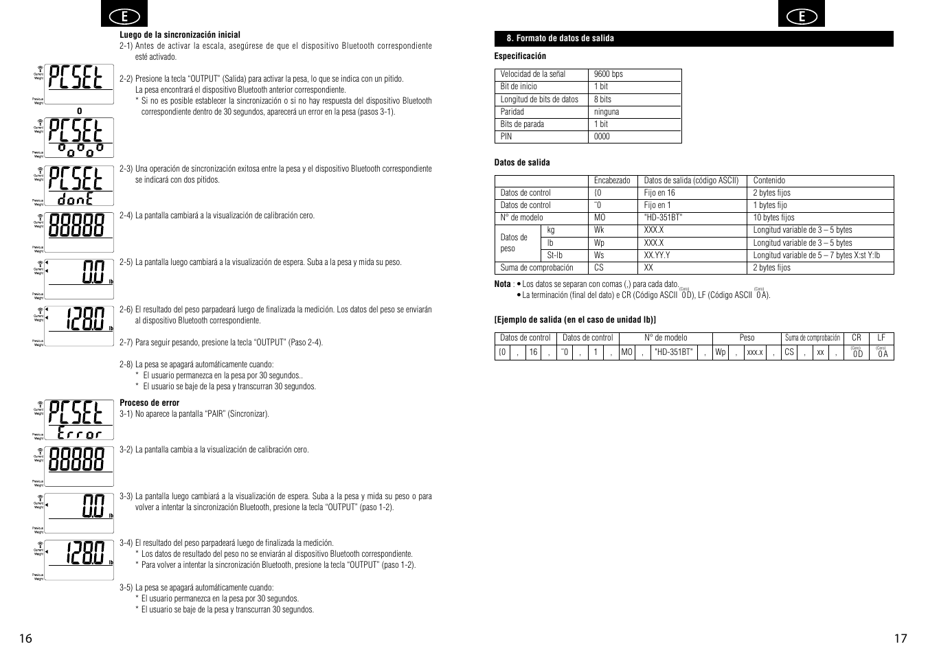Tanita HD-351BT User Manual | Page 10 / 15
