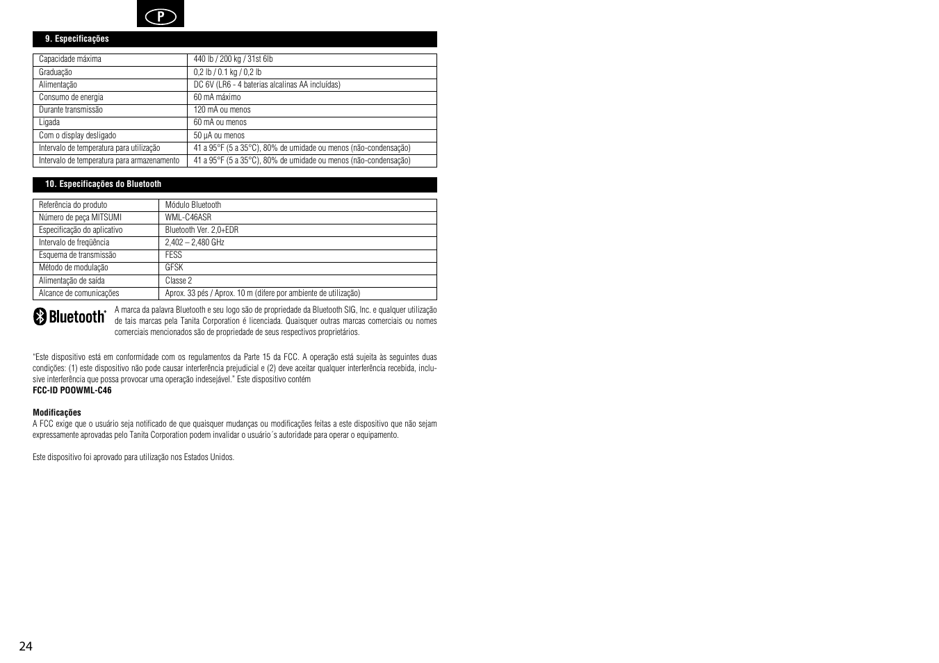 Tanita HD-351BT User Manual | Page 14 / 15