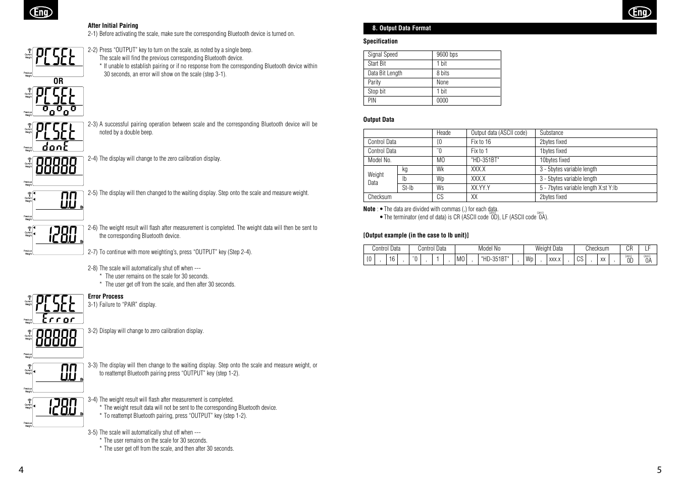 Tanita HD-351BT User Manual | Page 4 / 15