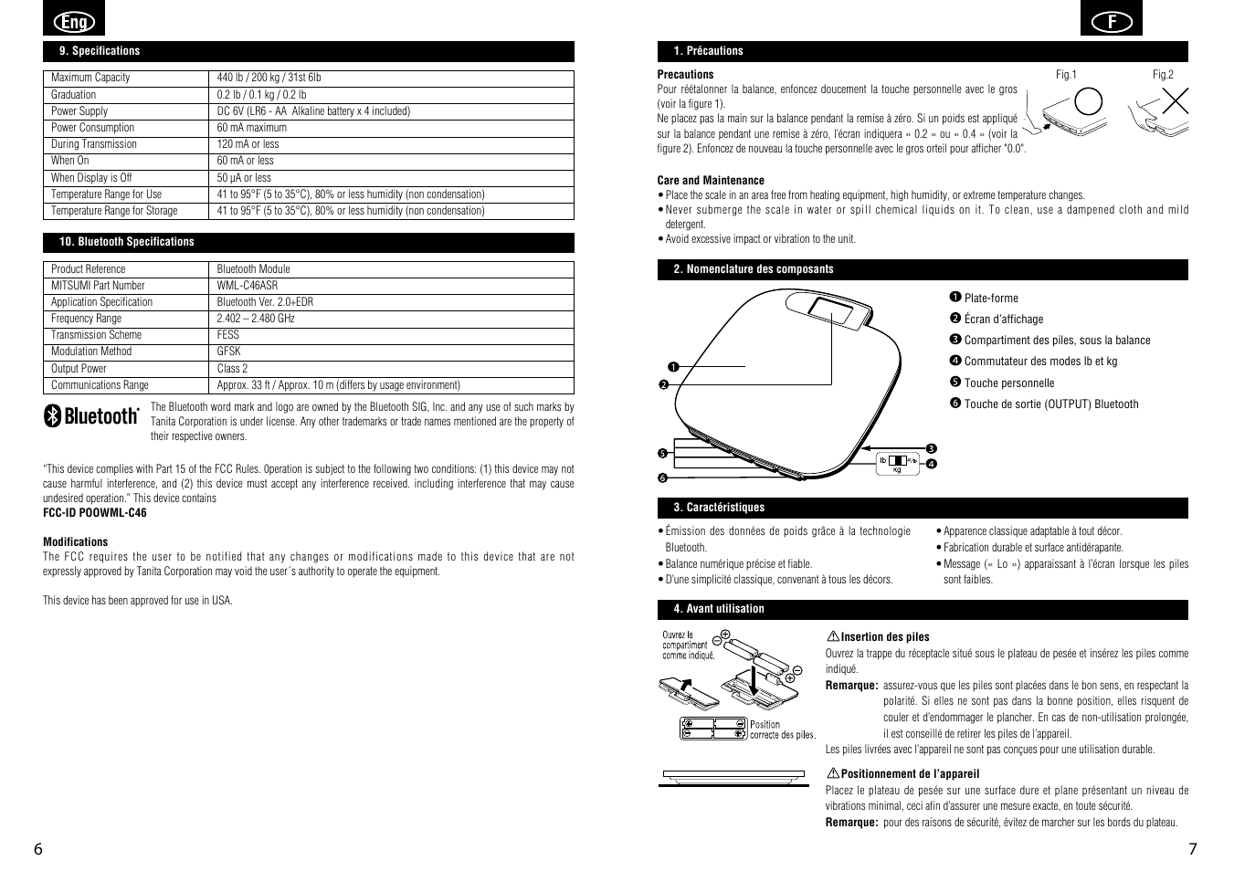 Tanita HD-351BT User Manual | Page 5 / 15