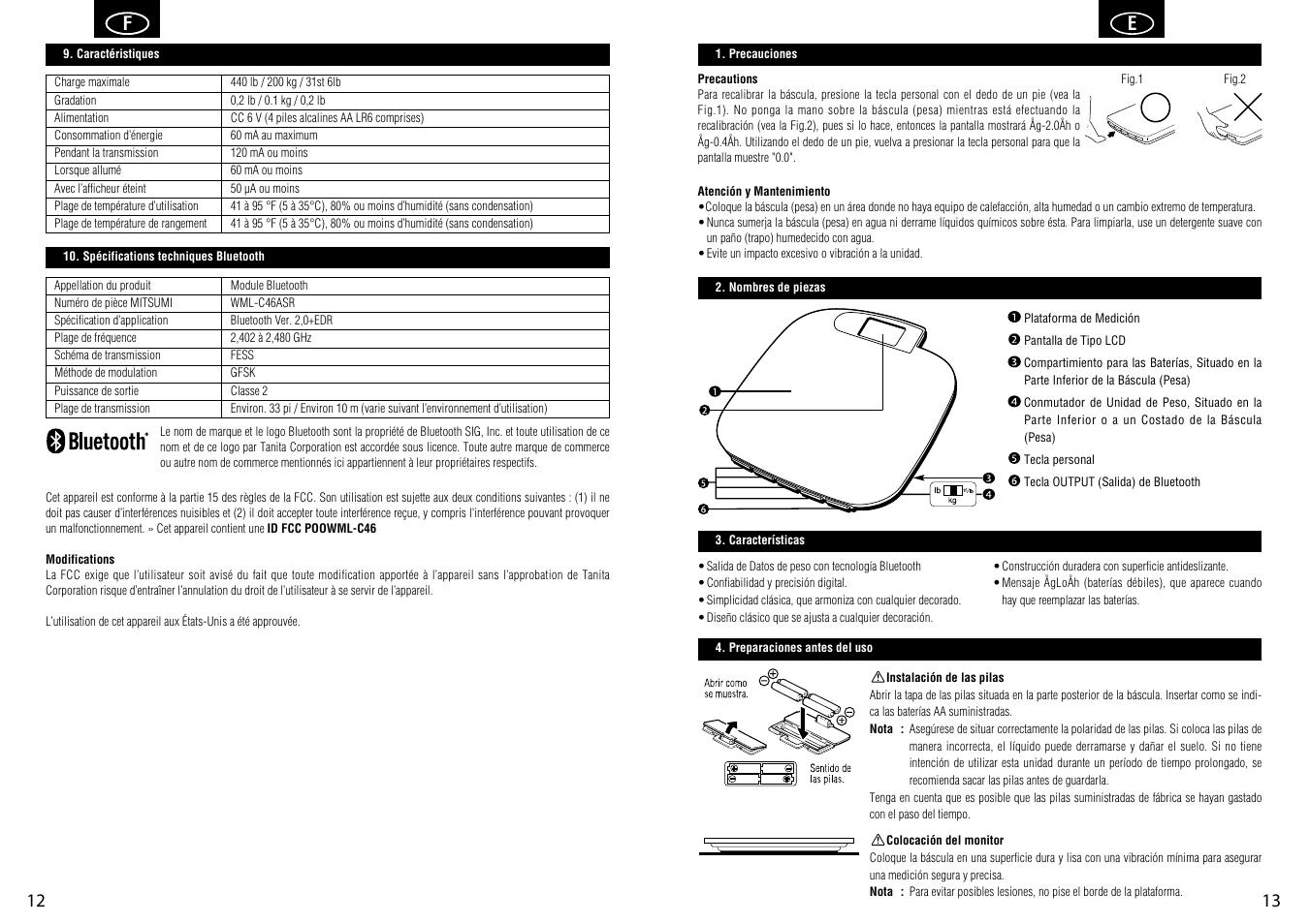 Tanita HD-351BT User Manual | Page 8 / 15