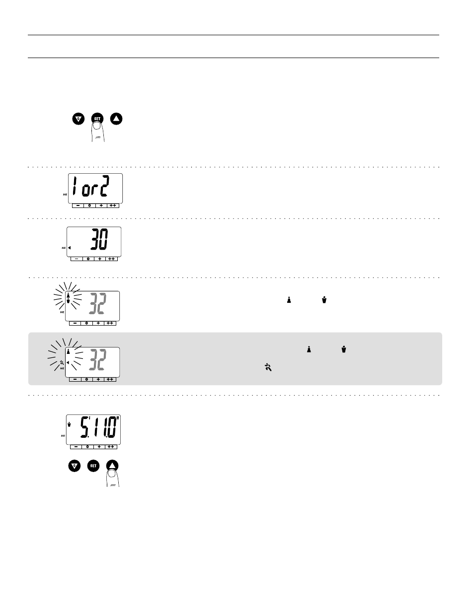 Turn on the power, Select a personal key, Set age | Select female or male, Specify the height | Tanita BF-625 User Manual | Page 8 / 13