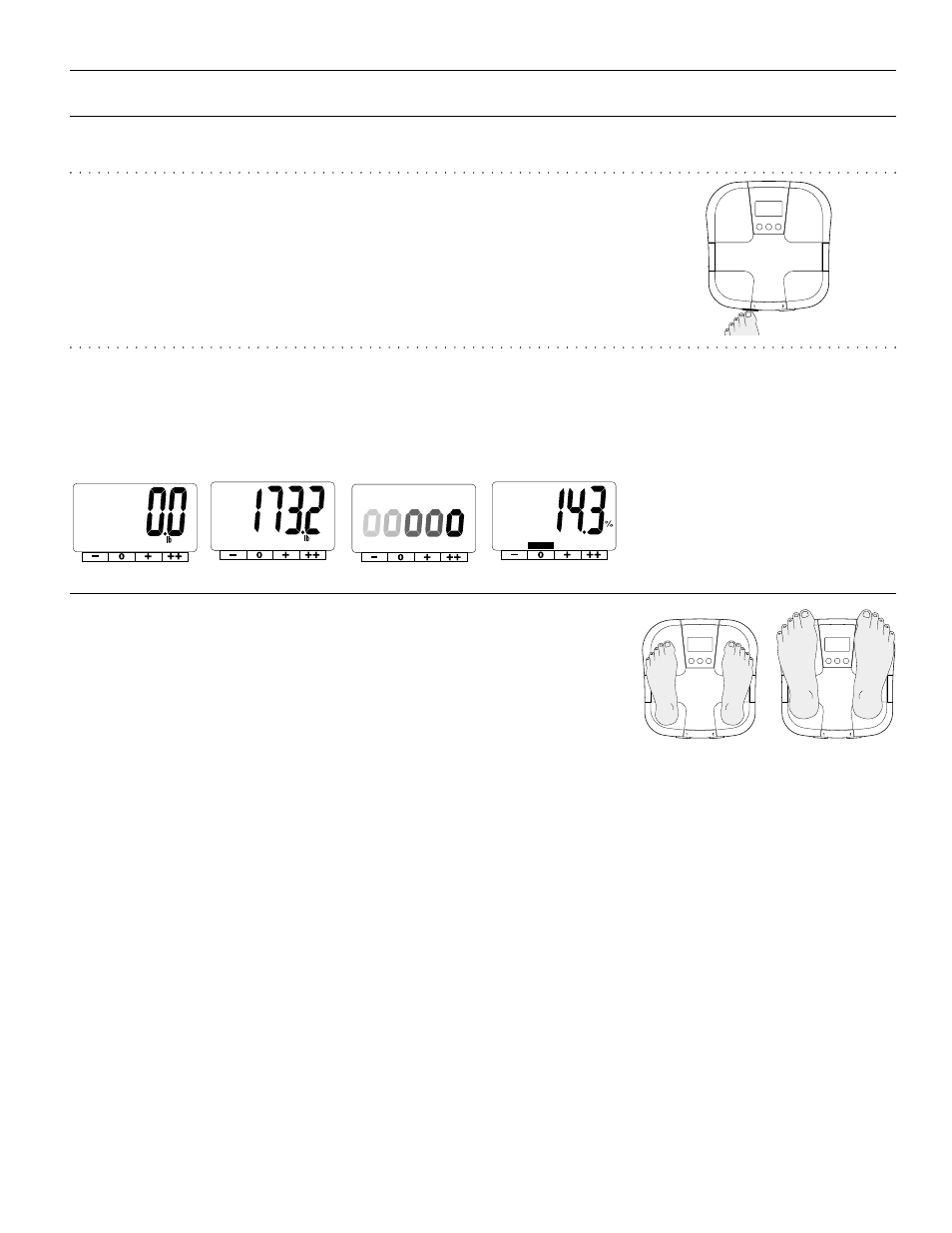 Taking weight and body fat readings, Select personal key and step on, Get your readings | Getting accurate readings | Tanita BF-625 User Manual | Page 9 / 13