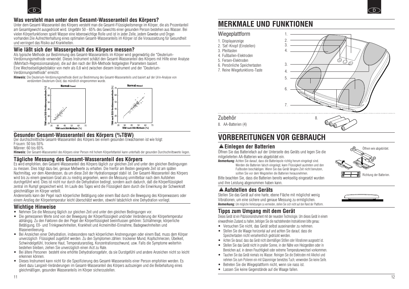 Tanita BF-666 User Manual | Page 8 / 30