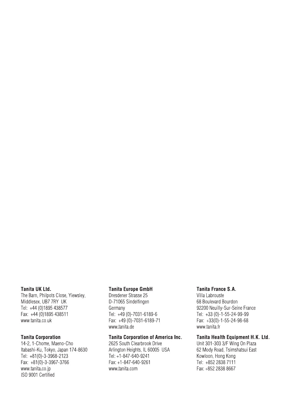 Tanita PD640 User Manual | Page 59 / 60
