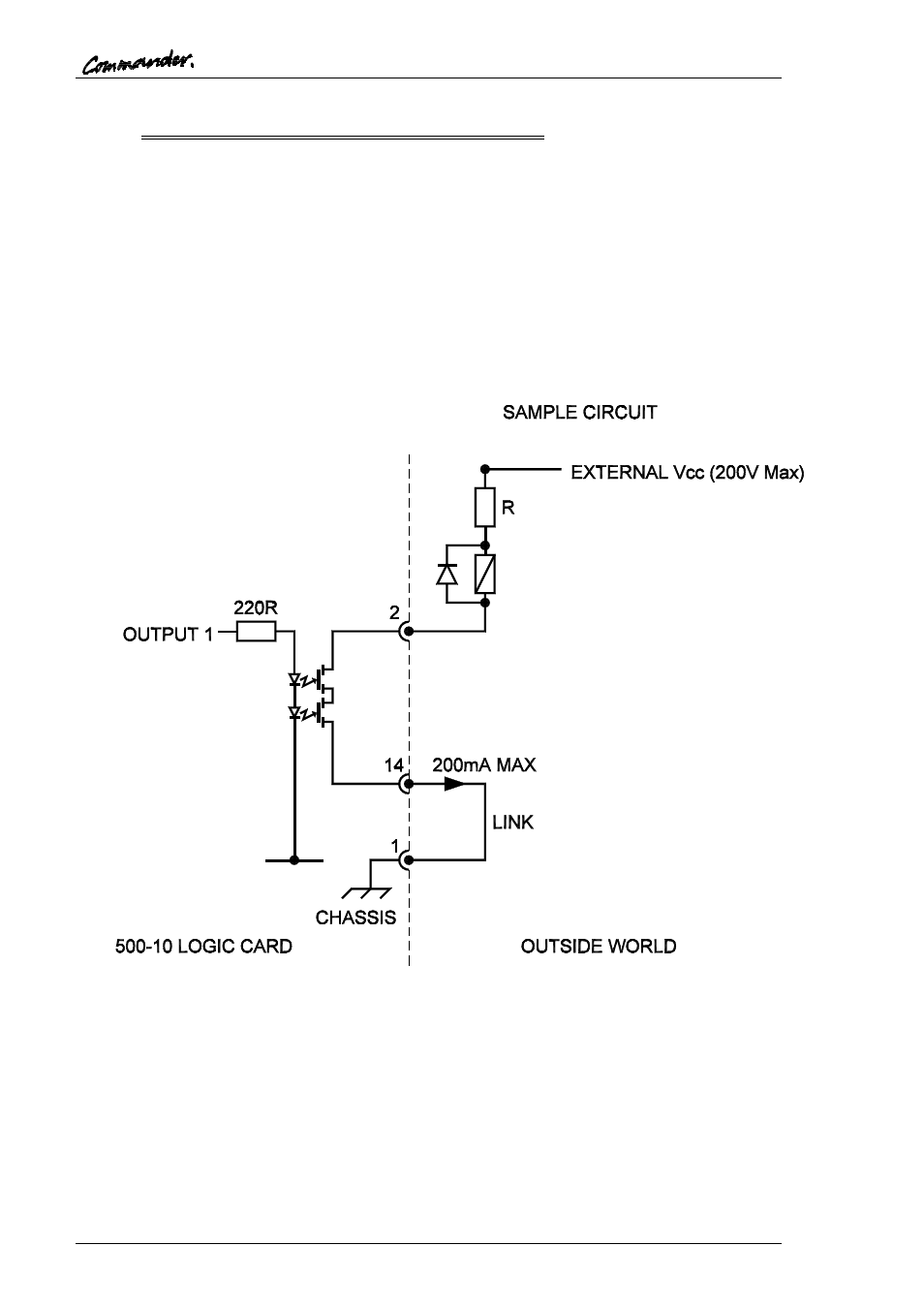 Suggested external wiring of misc i/o card output | Trilogy Touch Technology Trilogy Commander Digital Intercom 9 User Manual | Page 28 / 81