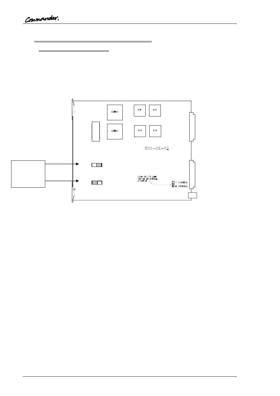 5 configuring the gain of camera inputs, 1 link setting on 500-06-02 | Trilogy Touch Technology Trilogy Commander Digital Intercom 9 User Manual | Page 30 / 81