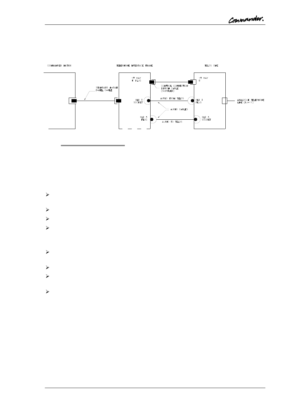 1 telos one alignment | Trilogy Touch Technology Trilogy Commander Digital Intercom 9 User Manual | Page 57 / 81
