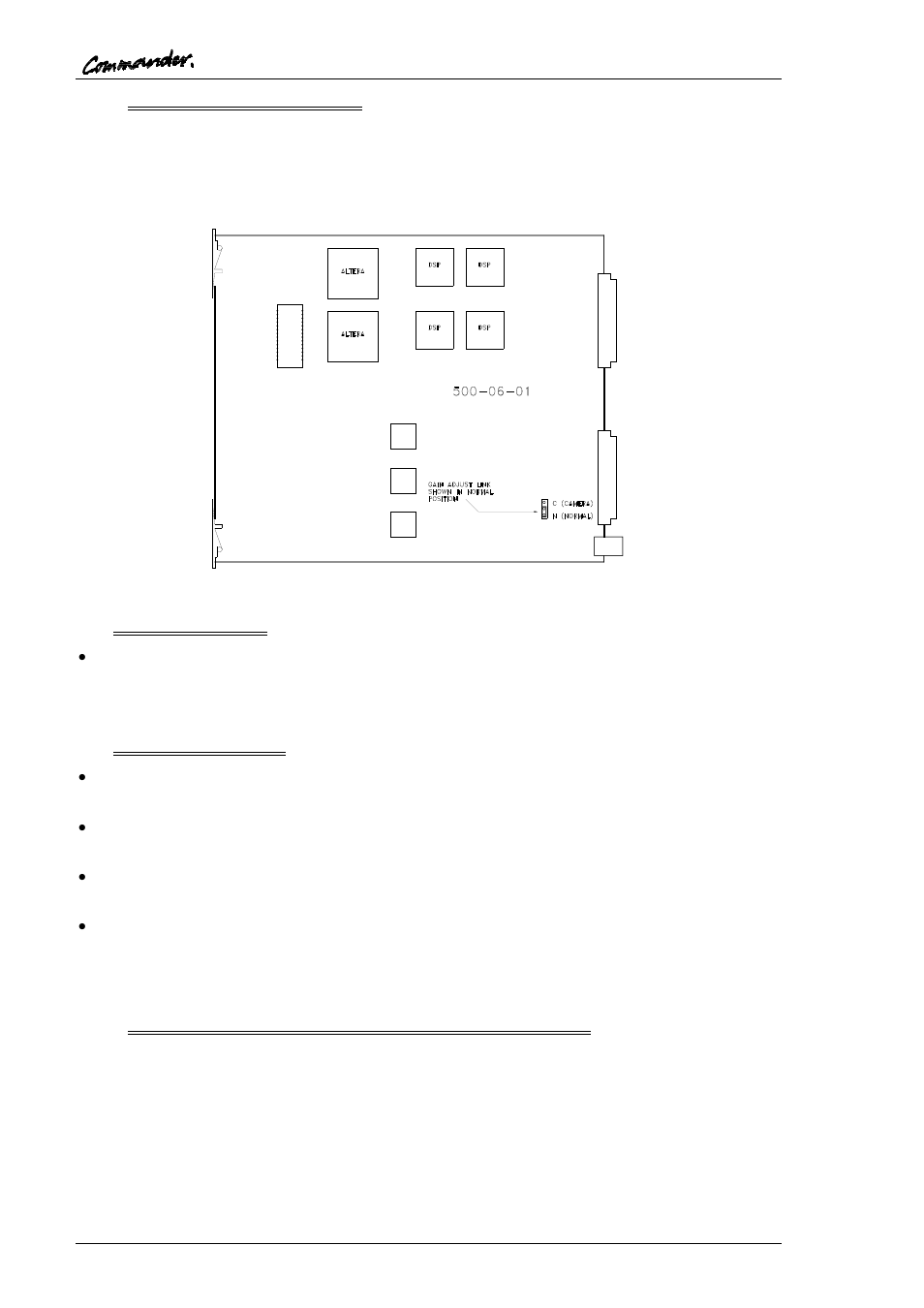 2 gain setting on 500-06-01, 2 power supplies, 3 matrix download | 1 computer operating systems – important note | Trilogy Touch Technology Trilogy Commander Digital Intercom 9 User Manual | Page 62 / 81