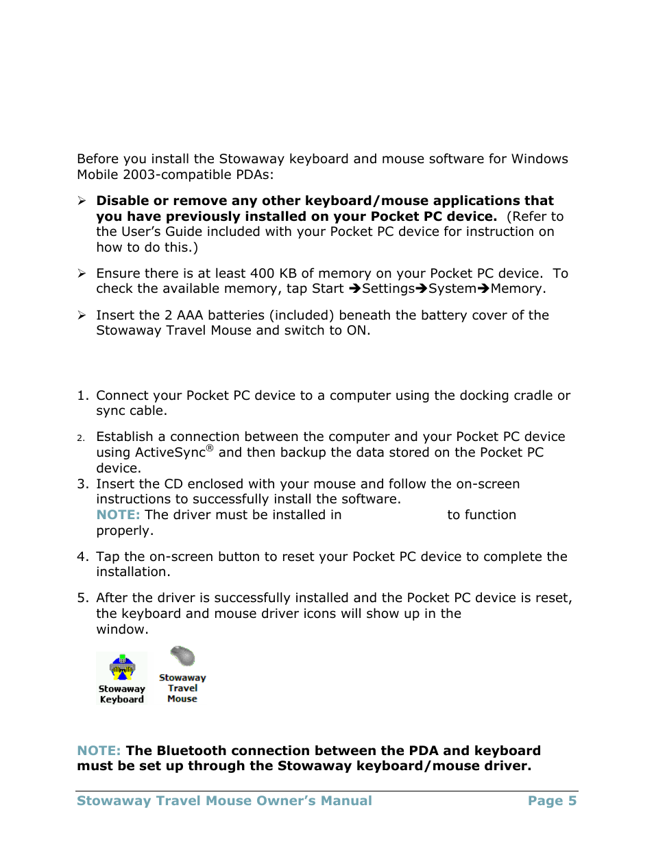 Installing and configuring the mouse for ppc, Before you begin, Installing the software | Think Outside 4.2T User Manual | Page 5 / 29