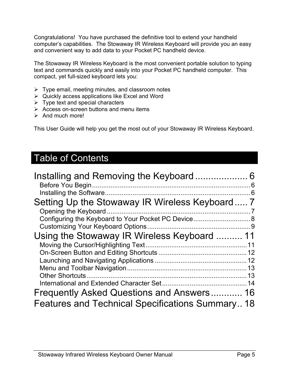 Think Outside Stowaway 101797E User Manual | Page 5 / 18