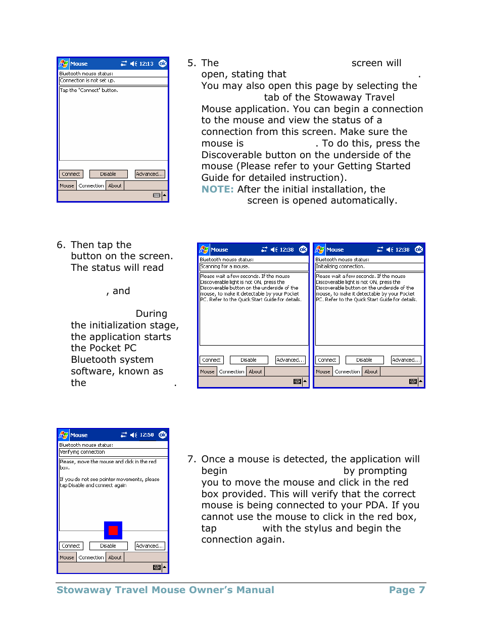 Think Outside Travel Mouse (for Asus MyPal A620BT) User Manual | Page 7 / 29