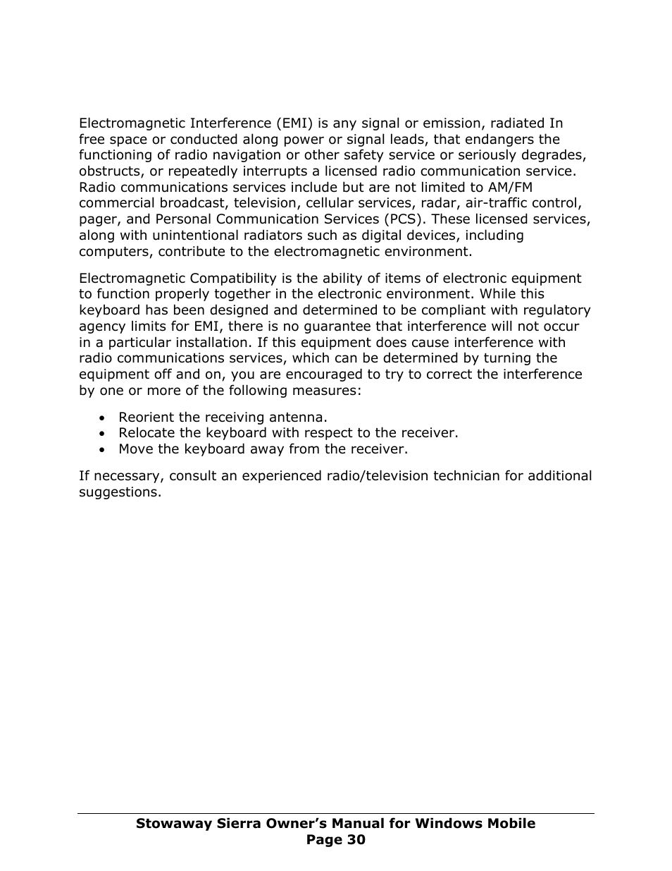 Regulatory notices | Think Outside Sierra Keyboard User Manual | Page 30 / 37