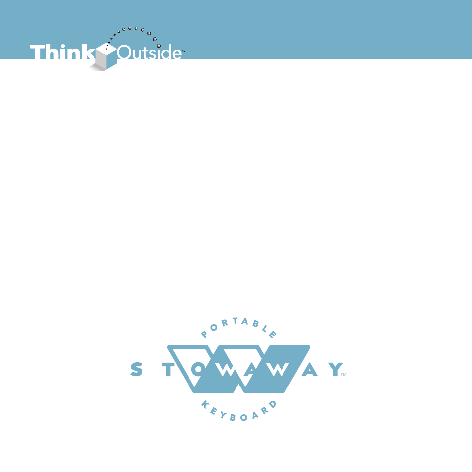 Think Outside Stowaway User Manual | Page 36 / 36