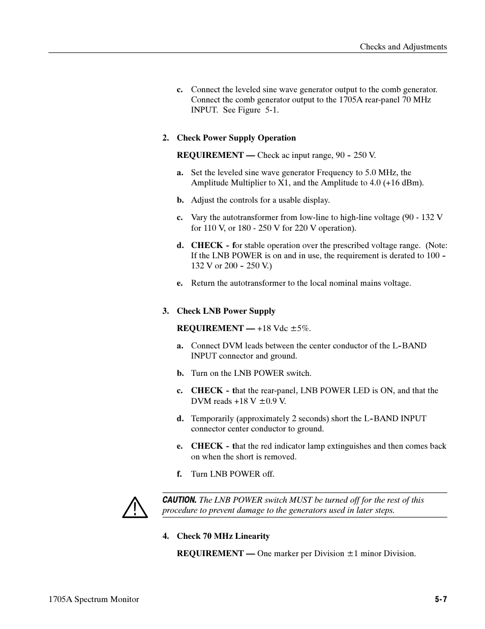 Tektronix 1705A User Manual | Page 102 / 223