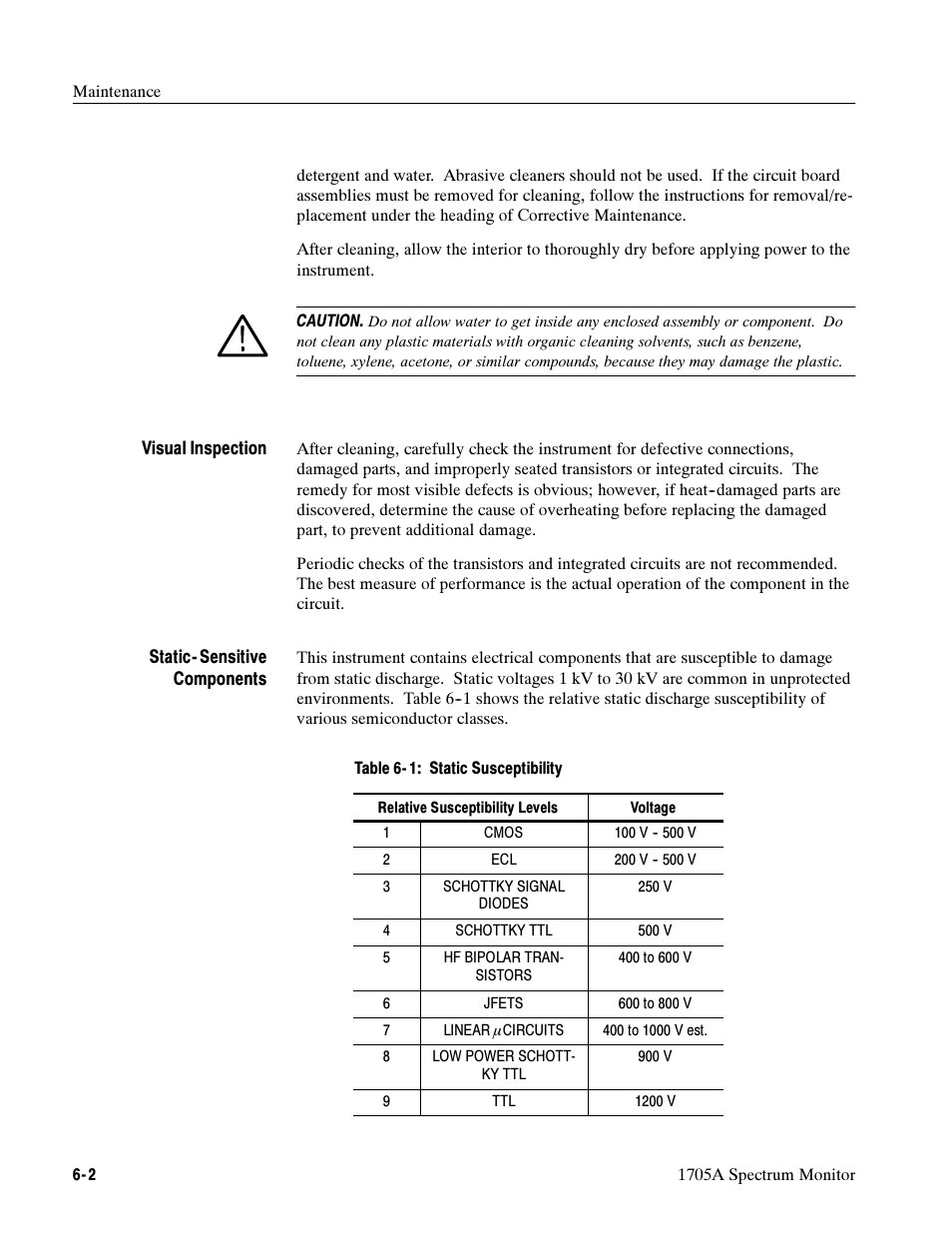 Tektronix 1705A User Manual | Page 127 / 223