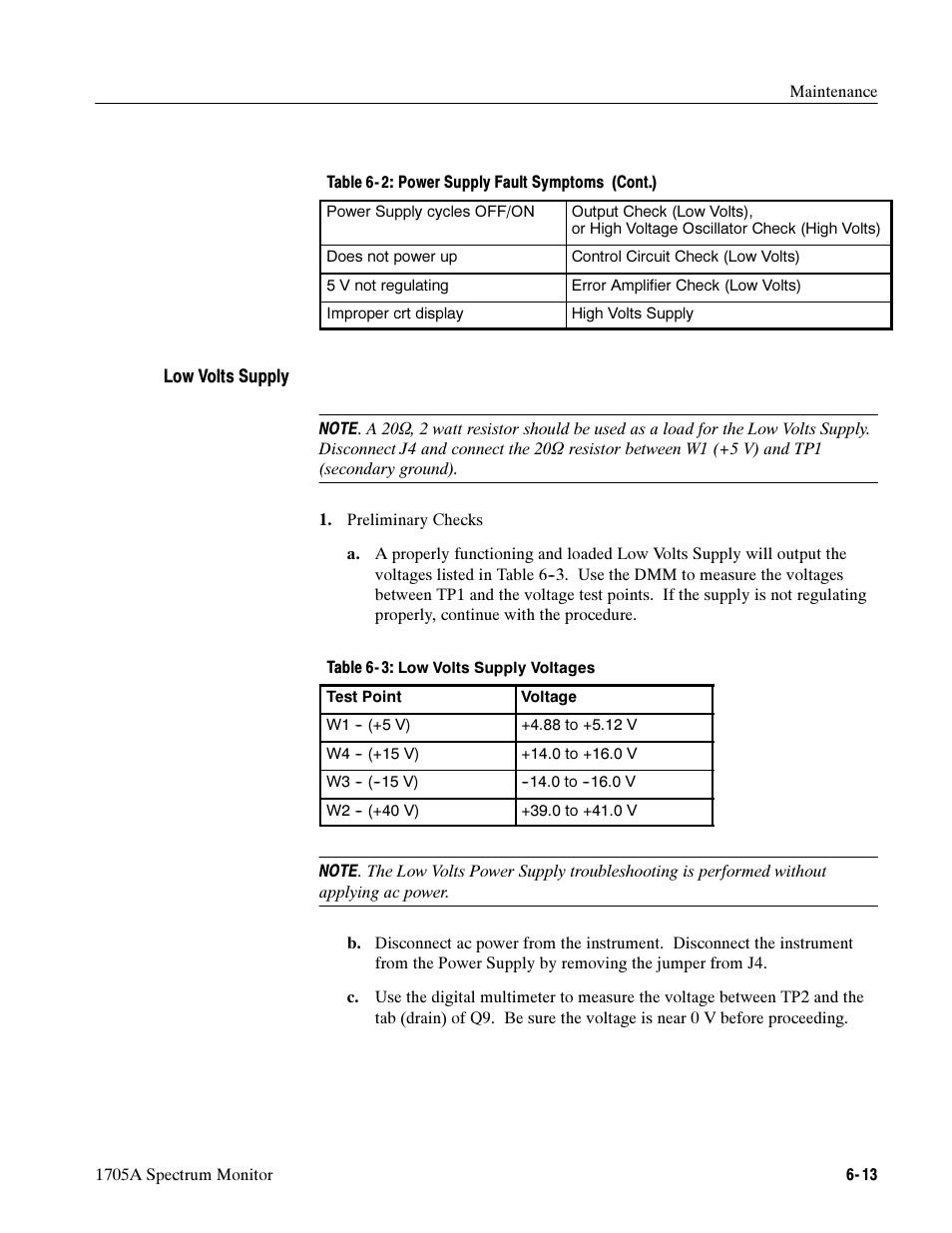 Tektronix 1705A User Manual | Page 138 / 223
