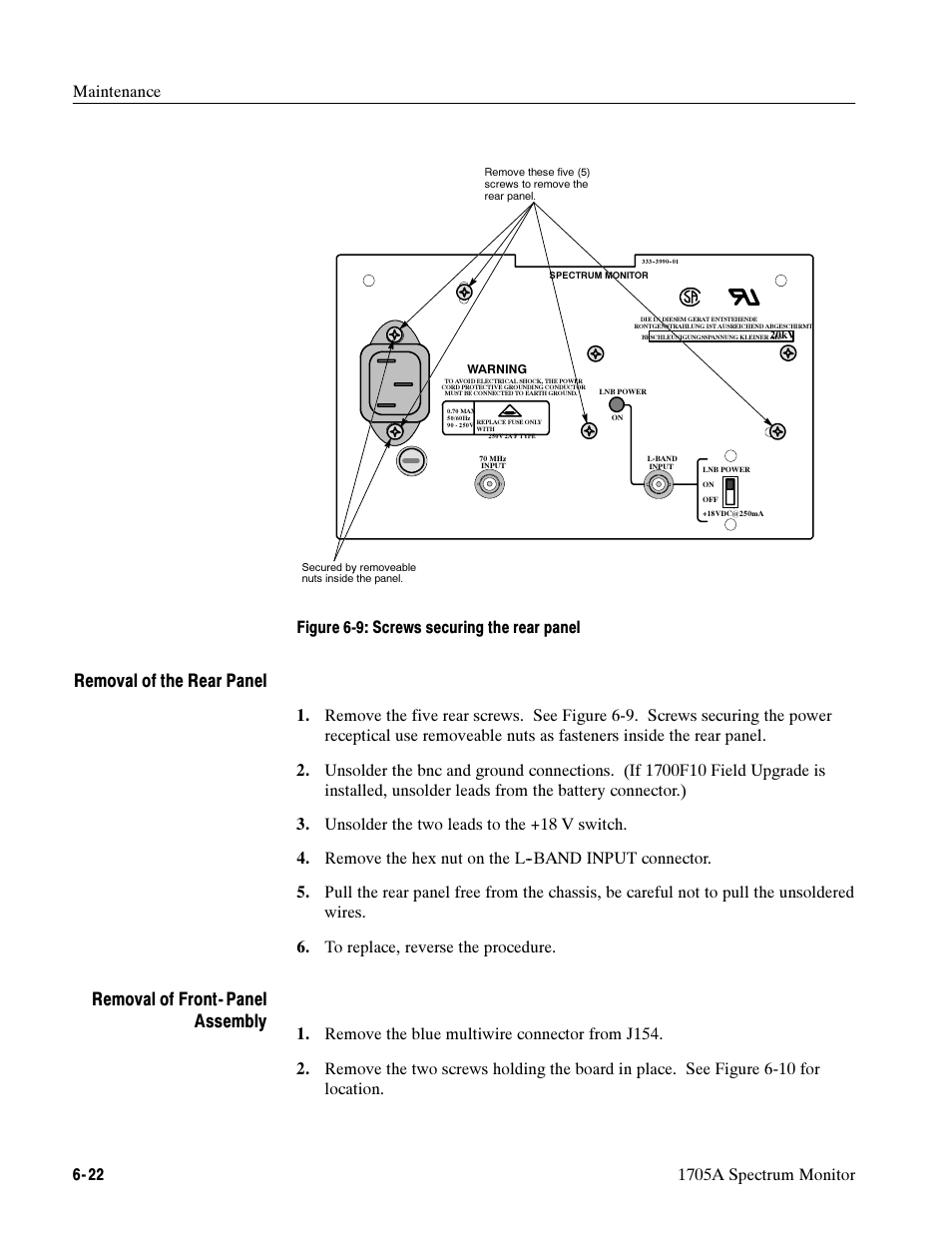 Tektronix 1705A User Manual | Page 147 / 223