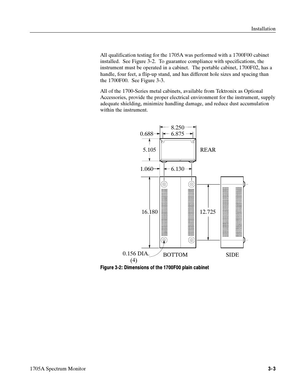 Tektronix 1705A User Manual | Page 66 / 223