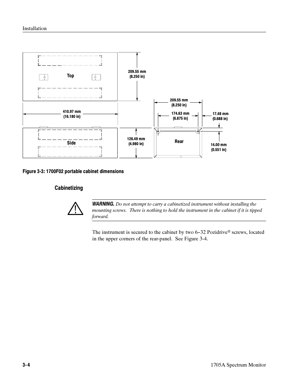 Tektronix 1705A User Manual | Page 67 / 223