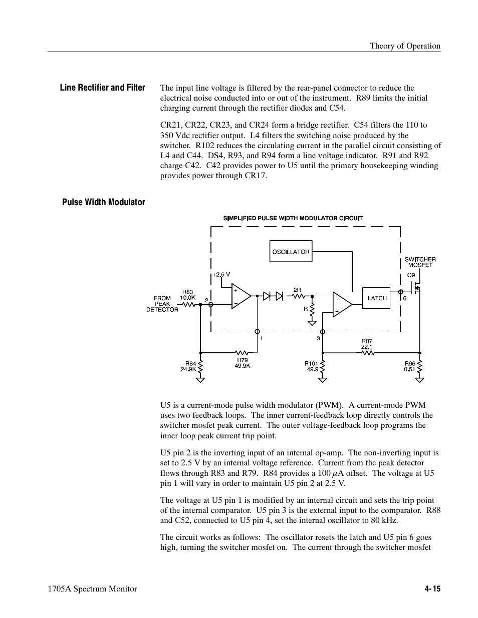Tektronix 1705A User Manual | Page 88 / 223