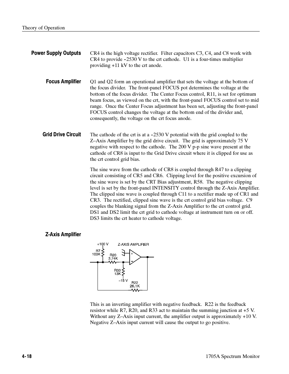 Tektronix 1705A User Manual | Page 91 / 223