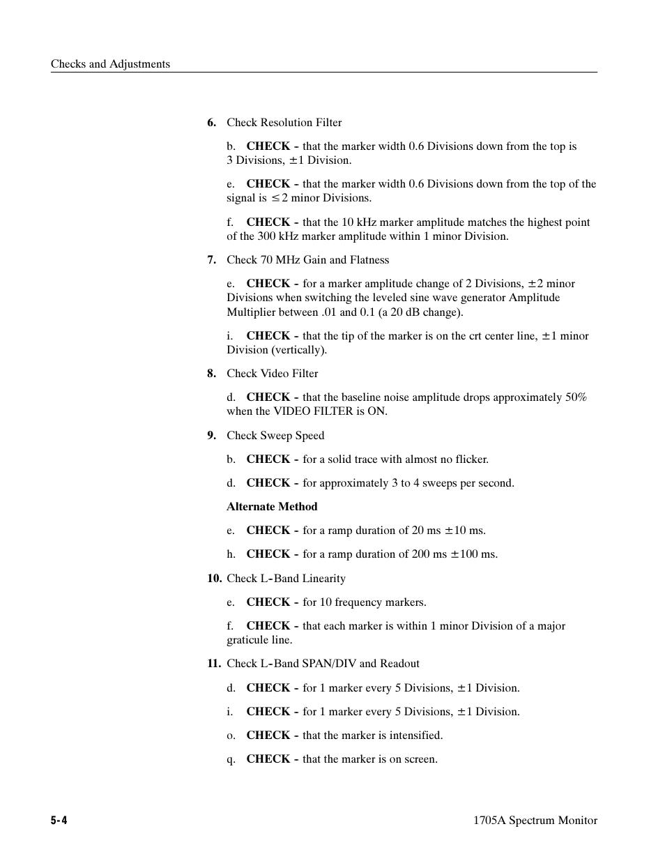 Tektronix 1705A User Manual | Page 99 / 223