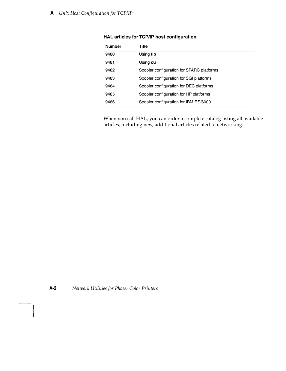 Unix host configuration for tcp/ip | Tektronix 200 Series User Manual | Page 100 / 112