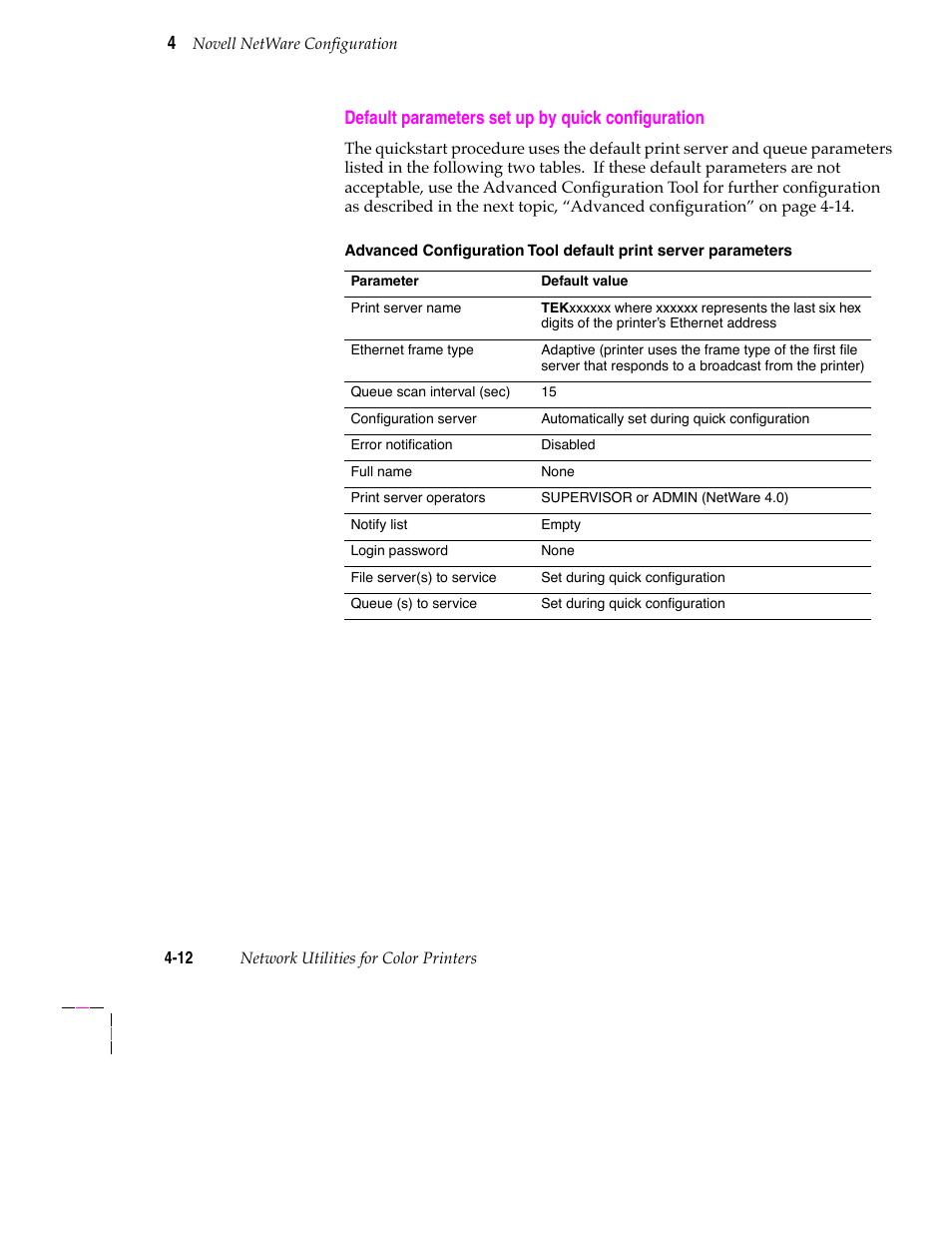 Installing the advanced configuration tool 4-5, Advanced configuration 4-14, Troubleshooting 4-25 | Tektronix 200 Series User Manual | Page 46 / 112