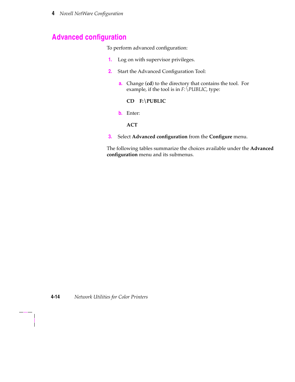 Advanced configuration, Advanced conþguration | Tektronix 200 Series User Manual | Page 48 / 112