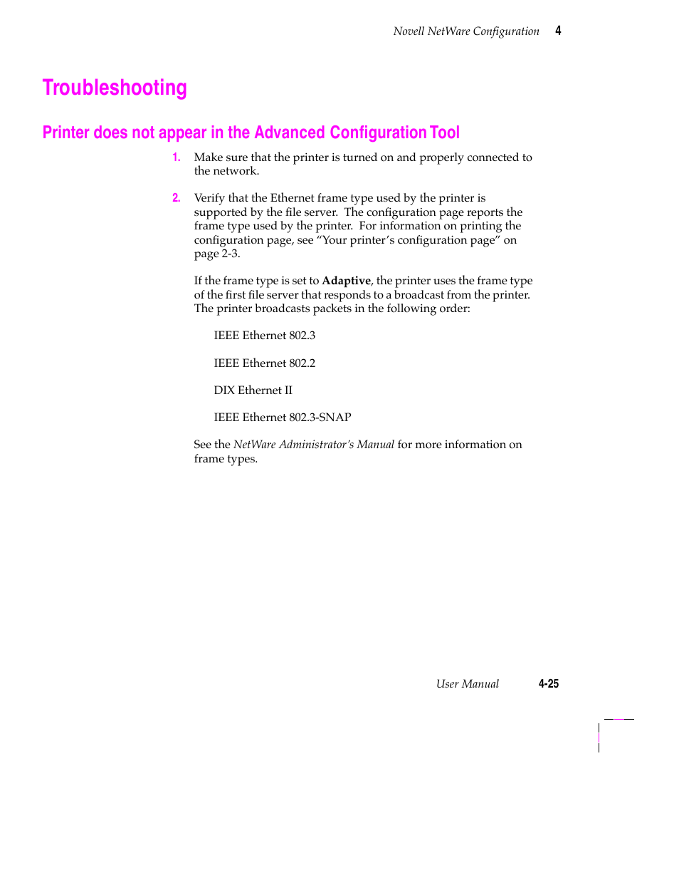 Troubleshooting, Monitoring print server activity 4-19 | Tektronix 200 Series User Manual | Page 59 / 112