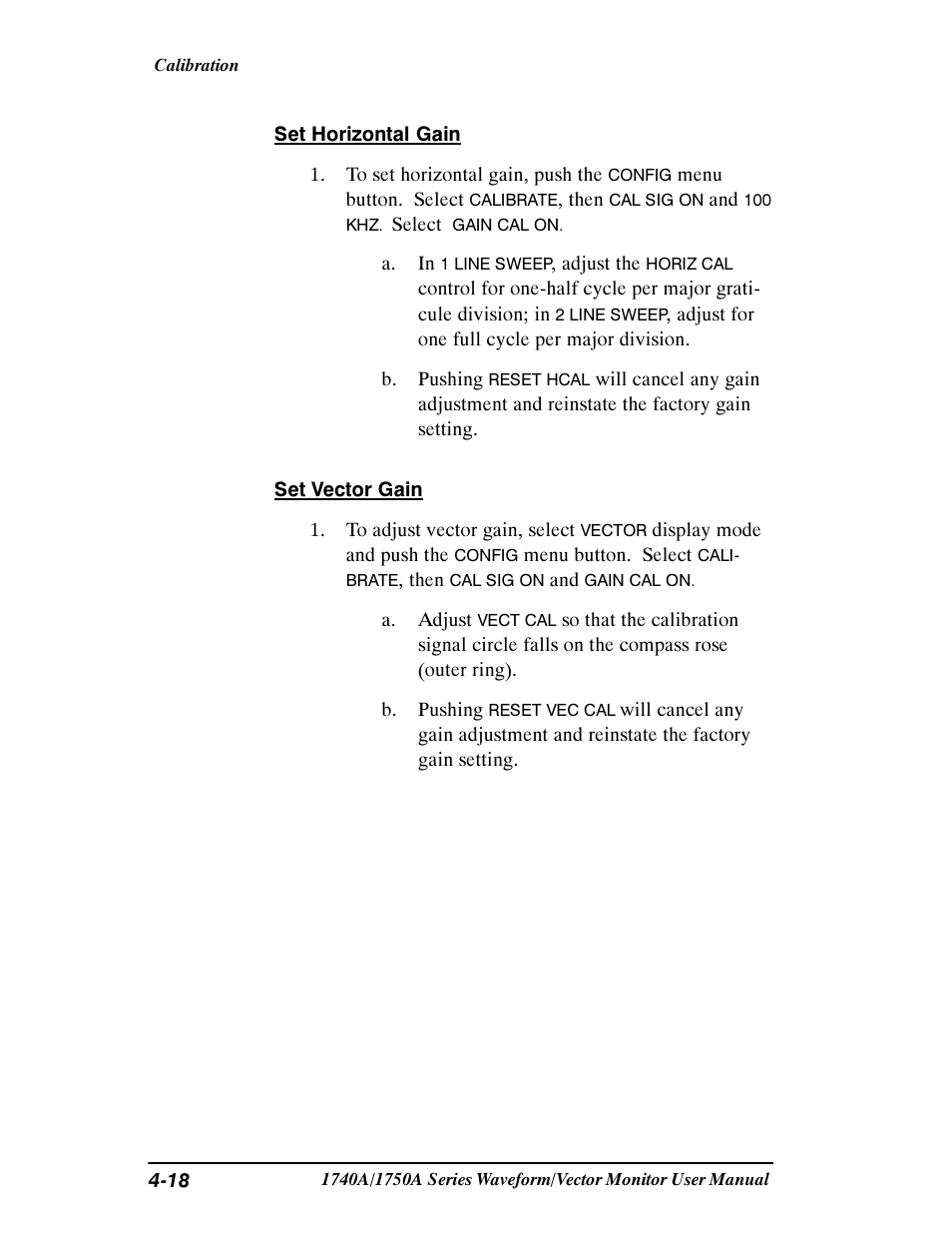Tektronix 1740A/1750A User Manual | Page 99 / 143