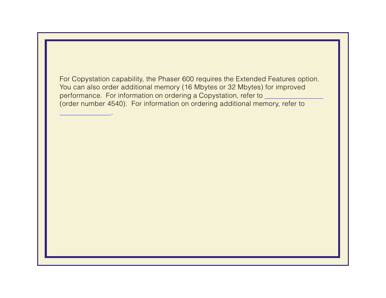 Requirements and suggested memory configuration | Tektronix Phaser 600 User Manual | Page 259 / 798