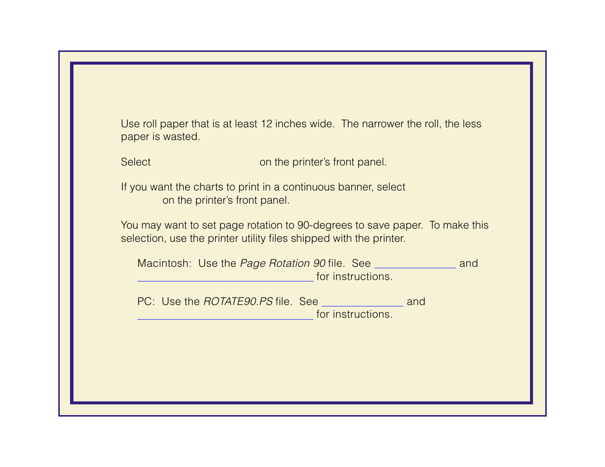 If you are using roll media | Tektronix Phaser 600 User Manual | Page 275 / 798