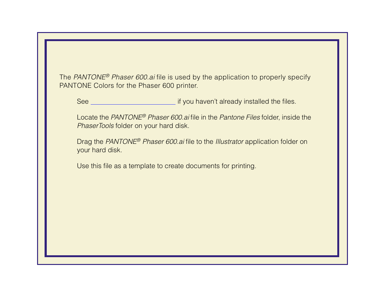 Adobe illustrator 3.0 (macintosh) | Tektronix Phaser 600 User Manual | Page 308 / 798