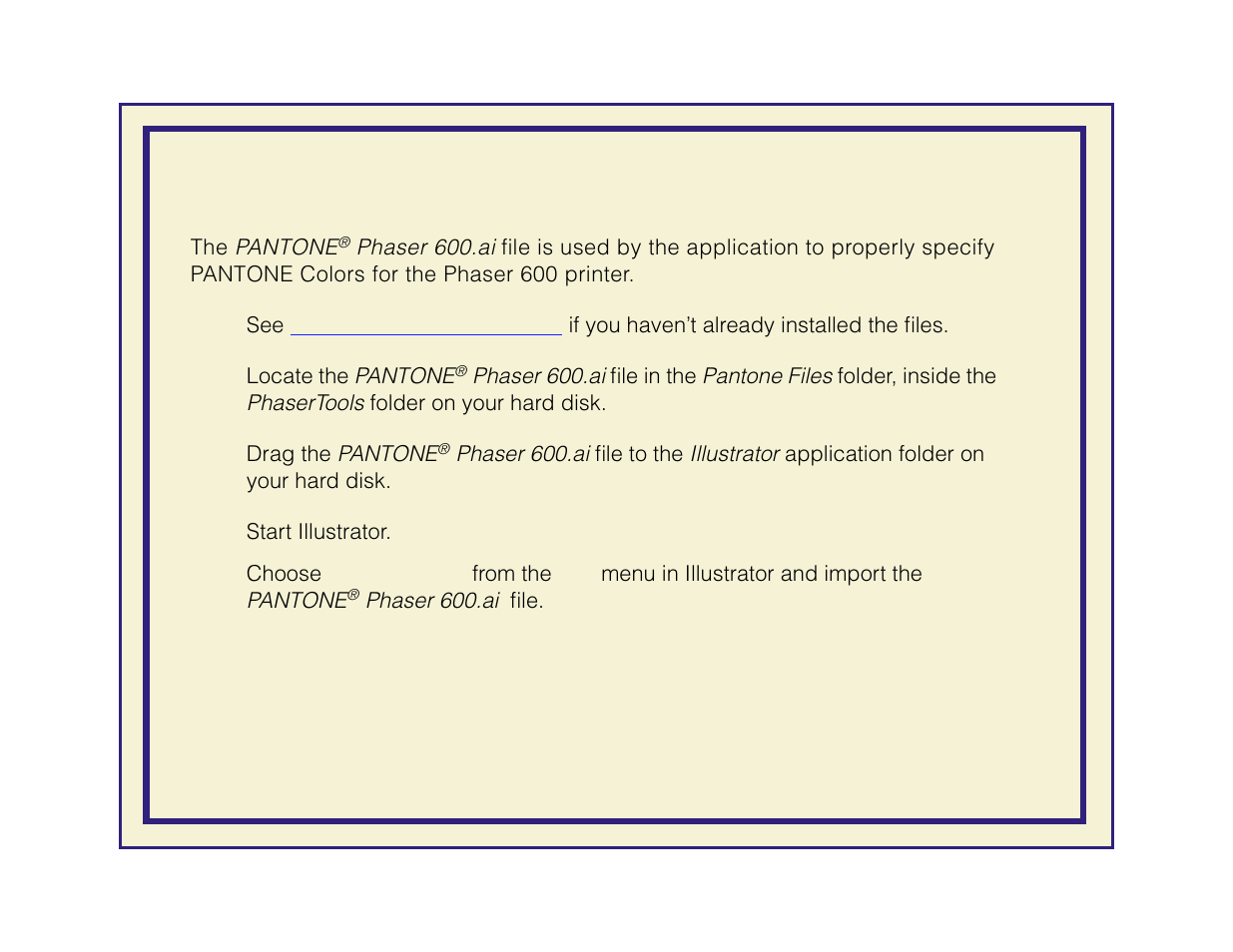 Adobe illustrator 5.0 (macintosh) | Tektronix Phaser 600 User Manual | Page 309 / 798