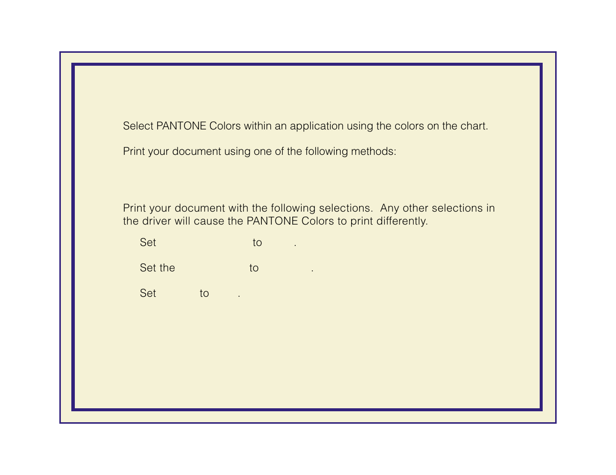 Printing pantone colors from a macintosh applicati | Tektronix Phaser 600 User Manual | Page 330 / 798